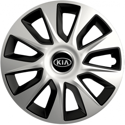 KRYTY KOLIES PRE KIA 15" STRATOS silver/black 4ks